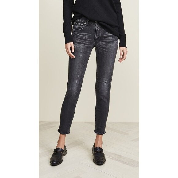 Moussy Vintage Velma Skinny Jeans in Black - Picture 2 of 7